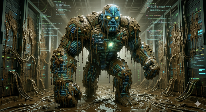 A monstrous Code Golem generated by Gemini